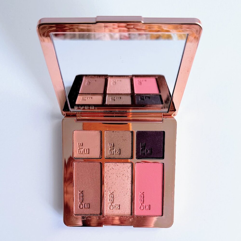 EVER Out The Door Cheek & Eye Palette Bold & Brave Makeup NWT - Picture 2 of 8